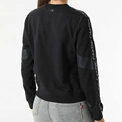 Le moins cher 🛒 Sweat Crewneck A Bandes GWS2W316 Noir de Calvin Klein 🌟 -Calvin Klein Soldes Magasin calvin klein 317314 GWS2W316 BAE 20220513T161201 04