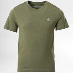 Acheter 🥰 Lot De 2 Tee 👚 Shirts Enfant 1093 Vert Kaki de Calvin Klein 🎉 -Calvin Klein Soldes Magasin calvin klein 319342 IB0IB01093 0H7 20220519T155031 03