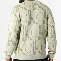 Acheter ✨ Sweat Crewneck J30J320847 Beige de Calvin Klein 🥰 -Calvin Klein Soldes Magasin calvin klein 319354 J30J320847 0I1 20220518T145429 04