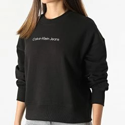 Grosses soldes 🛒 Sweat Crewneck Femme 8985 Noir de Calvin Klein 💯 6 Grosses soldes 🛒 Sweat Crewneck Femme 8985 Noir de Calvin Klein 💯 -Calvin Klein Soldes Magasin calvin klein 319389 J20J218985 BEH 20220513T161253 03