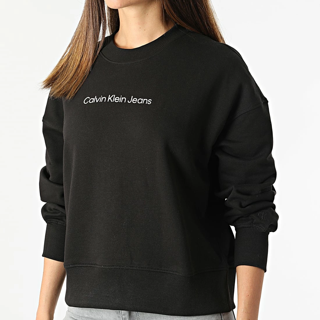 Grosses soldes 🛒 Sweat Crewneck Femme 8985 Noir de Calvin Klein 💯 3 Grosses soldes 🛒 Sweat Crewneck Femme 8985 Noir de Calvin Klein 💯 – Image 3