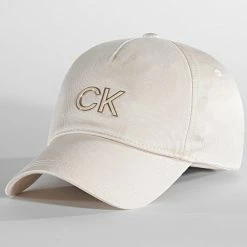 Promo ✔️ Casquette Femme Re-Lock Inlay 9712 Beige de Calvin Klein 🥰