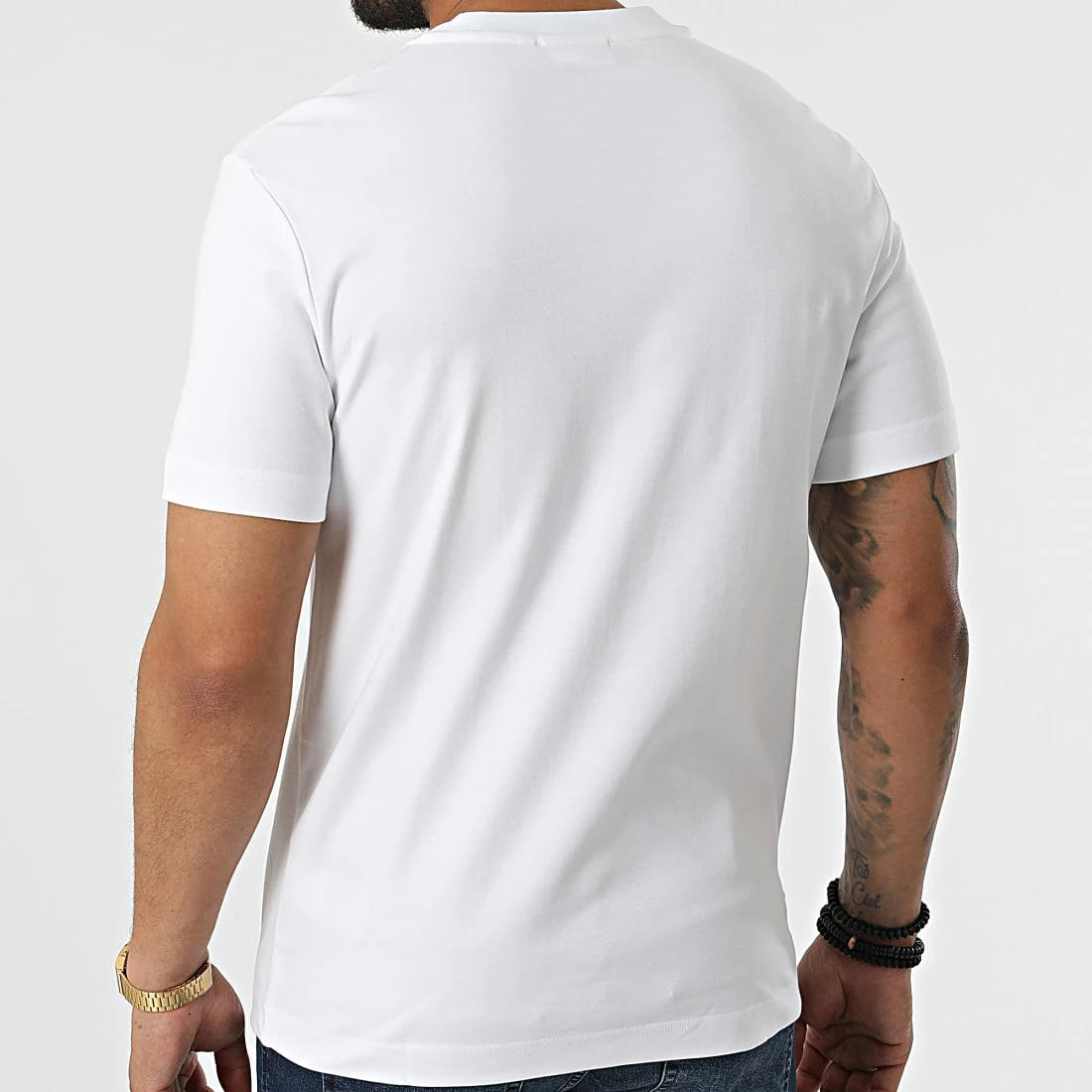 Budget 😍 Tee 👕 Shirt Micro Logo Interlock 9894 Blanc de Calvin Klein ❤️ 4 Budget 😍 Tee 👕 Shirt Micro Logo Interlock 9894 Blanc de Calvin Klein ❤️ – Image 4