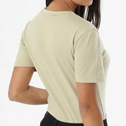 Meilleure affaire ⭐ Tee 👕 Shirt Femme 9135 Vert Kaki de Calvin Klein 🔥 -Calvin Klein Soldes Magasin calvin klein 320520 J20J219135 RB8 20220531T145518 04