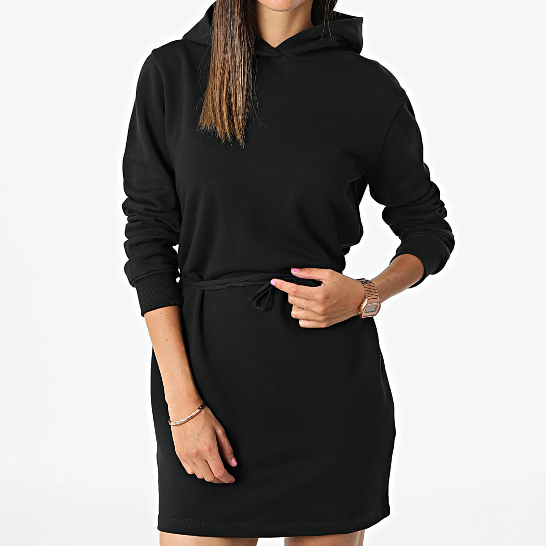 Meilleur prix 🛒 Robe Sweat Capuche Femme Waist Straps Heavy 9928 Noir de Calvin Klein 💯 1 Meilleur prix 🛒 Robe Sweat Capuche Femme Waist Straps Heavy 9928 Noir de Calvin Klein 💯