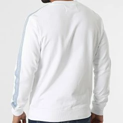 Acheter 🌟 Sweat Crewneck A Bandes Contrast Tape 0037 Blanc de Calvin Klein 😍 -Calvin Klein Soldes Magasin calvin klein 321133 J30J320037 YAF 20220608T135655 04