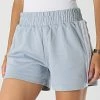Meilleur prix 😀 Short Jogging Femme A Bandes Side Logo Tape 8964 Bleu Ciel de Calvin Klein ❤️