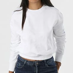Tout neuf 👏 Sweat Crewneck Femme 8980 Blanc de Calvin Klein 🎉