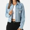 Meilleure vente ✔️ Veste Jean Femme Crop 9208 Bleu Wash de Calvin Klein 🎉
