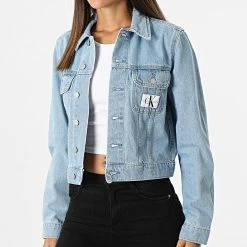 Meilleure vente ✔️ Veste Jean Femme Crop 9208 Bleu Wash de Calvin Klein 🎉 6 Meilleure vente ✔️ Veste Jean Femme Crop 9208 Bleu Wash de Calvin Klein 🎉 -Calvin Klein Soldes Magasin calvin klein 321533 J20J219208 1AA 20220607T155500 03