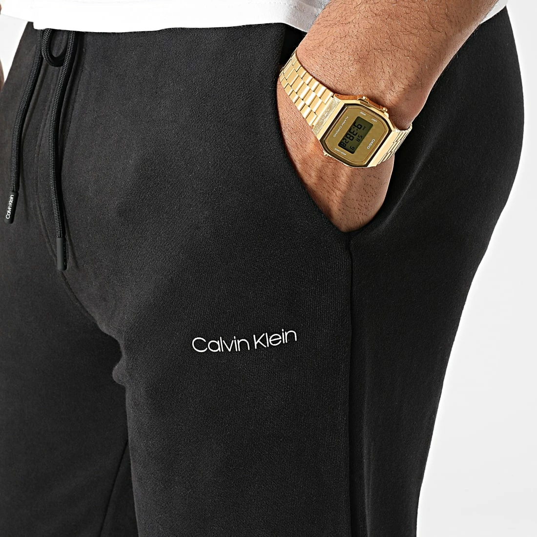 Nouveau 👍 Pantalon Jogging Small Logo 7954 Noir de Calvin Klein 😉 2 Nouveau 👍 Pantalon Jogging Small Logo 7954 Noir de Calvin Klein 😉 – Image 2