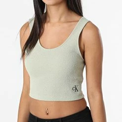 Coupon 😀 Débardeur Femme 9659 Vert Kaki de Calvin Klein 👏 -Calvin Klein Soldes Magasin calvin klein 322236 J20J219659 RB8 20220621T135832 03