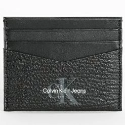 Vente flash ❤️ Porte-Cartes Mono Textured 9496 Noir de Calvin Klein 🛒