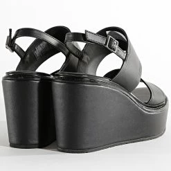Acheter 👍 Sandales Femme Wedge 1137 Ck Black de Calvin Klein 🌟 -Calvin Klein Soldes Magasin calvin klein 322330 HW0HW01137 BAX 20220614T161740 04