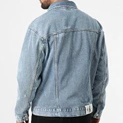 Vente flash 🧨 Veste Jean Regular 90s 1516 Bleu Denim de Calvin Klein ✨ -Calvin Klein Soldes Magasin calvin klein 322345 J30J321516 1A4 20220617T154708 04