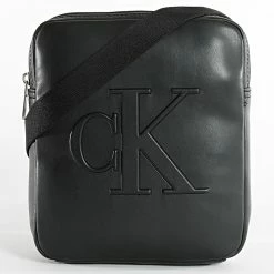 Promo 😀 Sacoche Monogram Soft Reporter 9366 Noir de Calvin Klein 🧨