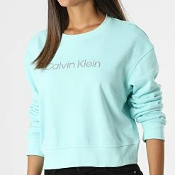 Nouveau 🌟 Sweat Crewneck Femme W312 Bleu de Calvin Klein 🛒 -Calvin Klein Soldes Magasin calvin klein 323934 00GWS2W312 CCP 20220808T161511 03