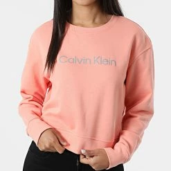 Meilleure vente ✨ Sweat Crewneck Femme W312 Corail de Calvin Klein 🔥