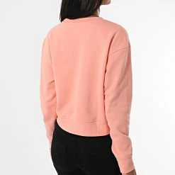 Meilleure vente ✨ Sweat Crewneck Femme W312 Corail de Calvin Klein 🔥 -Calvin Klein Soldes Magasin calvin klein 323936 00GWS2W312 T34 20220621T135727 04