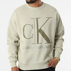 Top 10 ⌛ Sweat Crewneck 0845 Vert de Calvin Klein 🥰 -Calvin Klein Soldes Magasin calvin klein 324602 J30J320845 RB8 20220623T160351 03