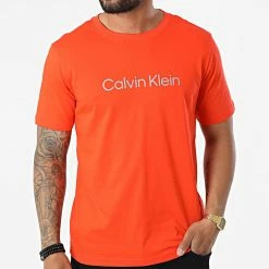 Sortie 😀 Tee 👕 Shirt GMS2K107 Orange Réfléchissant de Calvin Klein 🧨 -Calvin Klein Soldes Magasin calvin klein 324892 GMS2K107 XAQ 20220624T145038 03