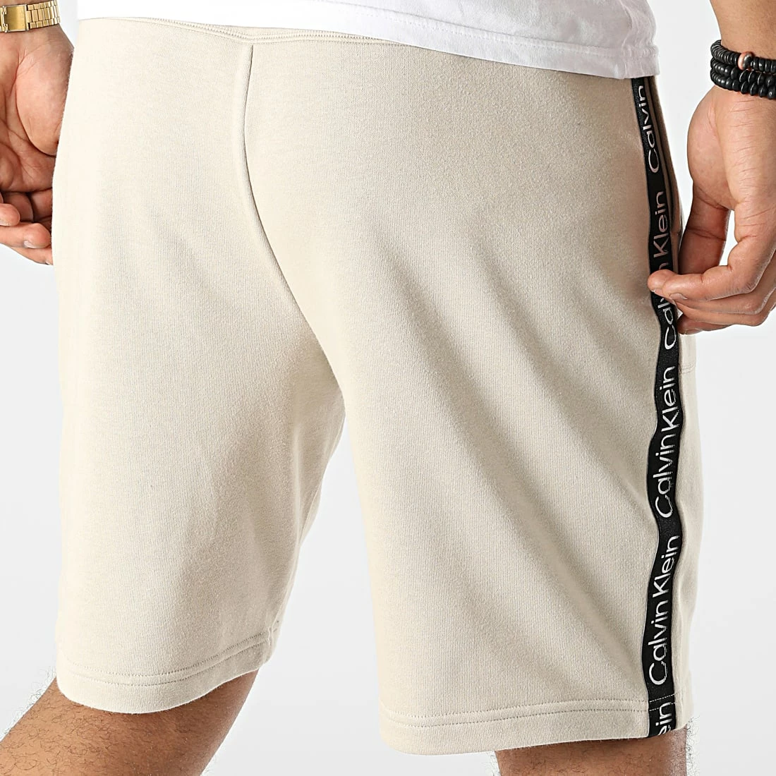 Top 10 👏 Short Jogging A Bandes GMS2S806 Beige de Calvin Klein 🎁 4 Top 10 👏 Short Jogging A Bandes GMS2S806 Beige de Calvin Klein 🎁 – Image 4