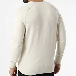 Meilleure vente 👏 Sweat Crewneck Modern Modal 0477 Beige de Calvin Klein 😉 -Calvin Klein Soldes Magasin calvin klein 324932 K10K110477 ACE 20220630T151125 04