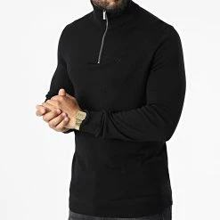 Meilleur prix ⭐ Sweat Col Montant Zippé Superior Wool 9915 Noir de Calvin Klein ✨ -Calvin Klein Soldes Magasin calvin klein 324936 K10K109915 BEH 20220630T144109 03