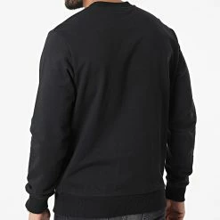 Sortie 🔔 Sweat Crewneck Off Placement Logo 9688 Noir de Calvin Klein 🎉 -Calvin Klein Soldes Magasin calvin klein 324940 K10K109688 BEH 20220624T145724 04