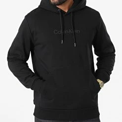 De gros 👍 Sweat Capuche Modern Front Logo 9690 Noir de Calvin Klein 👍 -Calvin Klein Soldes Magasin calvin klein 325008 K10K109690 BEH 20220624T145932 03