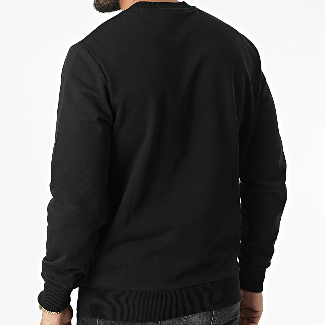 Promo 😉 Sweat Crewneck Modern Front Logo 9692 Noir de Calvin Klein ✨ 4 Promo 😉 Sweat Crewneck Modern Front Logo 9692 Noir de Calvin Klein ✨ – Image 4