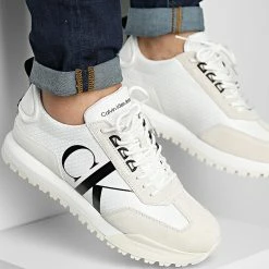 Acheter 🌟 Baskets New Retro Runner 0417 Bright White de Calvin Klein 🌟