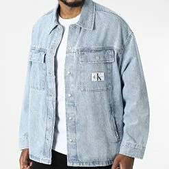De gros 🎉 Veste Jean Oversize Large Utility 0999 Bleu Denim de Calvin Klein ✔️ -Calvin Klein Soldes Magasin calvin klein 326901 J30J320999 1AA 20220708T113831 03