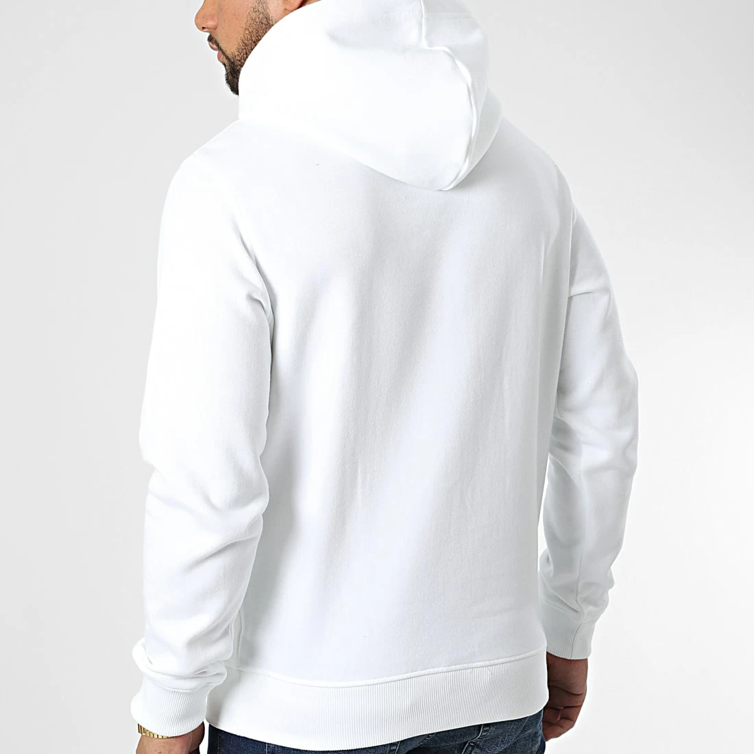 Budget ⌛ Sweat Capuche Scattered Urban Graphic 0846 Blanc de Calvin Klein 🧨 4 Budget ⌛ Sweat Capuche Scattered Urban Graphic 0846 Blanc de Calvin Klein 🧨 – Image 4