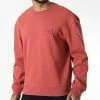 Vente flash 🌟 Sweat Crewneck 1544 Rouge Brique de Calvin Klein 🥰