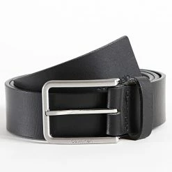 Vente flash 🤩 Ceinture Warmth Oiled Grain 9654 Noir de Calvin Klein 👍