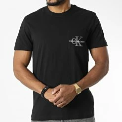 Tout neuf 🎁 Tee 👚 Shirt Poche 0856 Noir de Calvin Klein 👏 -Calvin Klein Soldes Magasin calvin klein 328255 J30J320856 BEH 20220721T155335 03