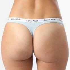 Nouveau 🎉 Lot De 3 Strings Femme QD3587E Blanc Bleu Clair Marron de Calvin Klein 😍 -Calvin Klein Soldes Magasin calvin klein 328333 QD3587E 642 20220729T151422 05