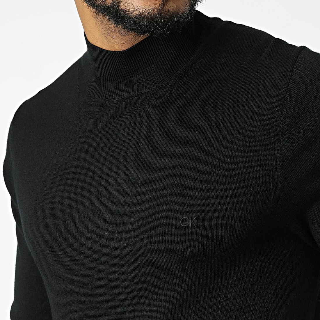 Meilleure affaire ✔️ Pull Col Roulé Superior Wool 0424 Noir de Calvin Klein 🌟 2 Meilleure affaire ✔️ Pull Col Roulé Superior Wool 0424 Noir de Calvin Klein 🌟 – Image 2