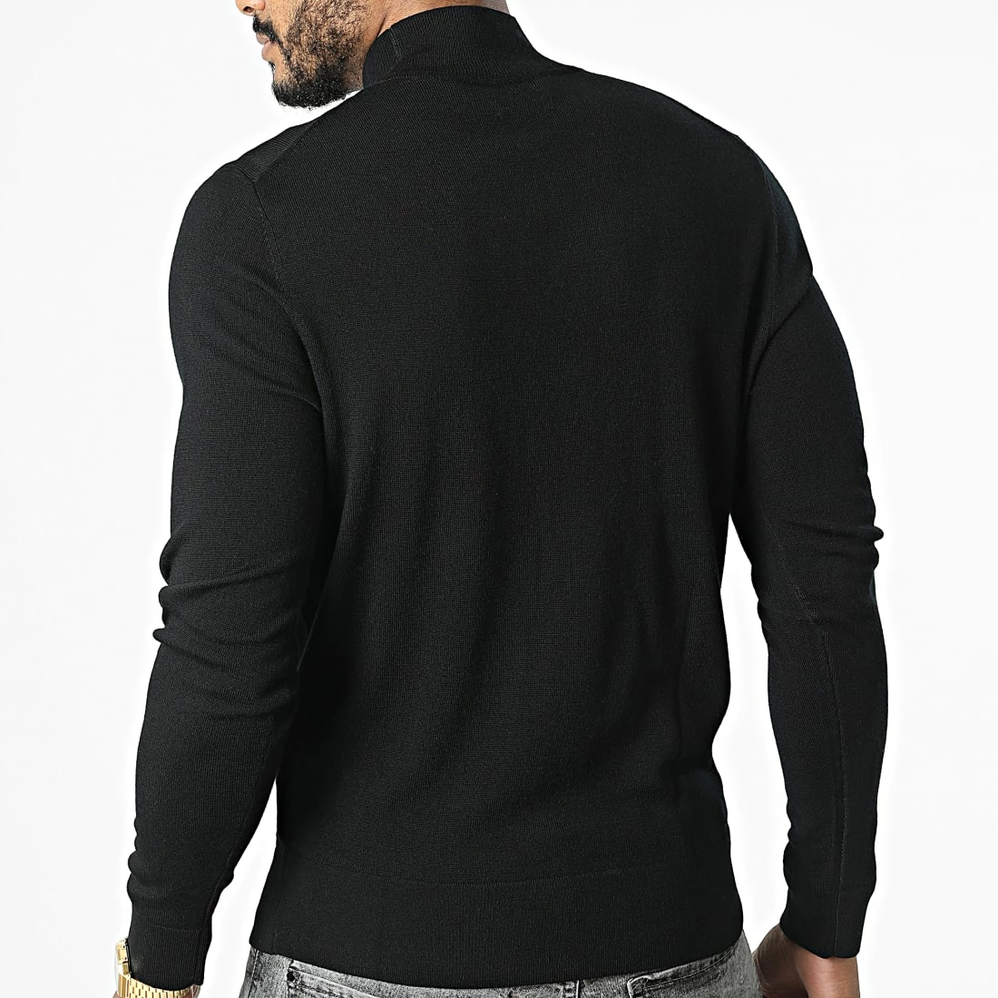 Meilleure affaire ✔️ Pull Col Roulé Superior Wool 0424 Noir de Calvin Klein 🌟 4 Meilleure affaire ✔️ Pull Col Roulé Superior Wool 0424 Noir de Calvin Klein 🌟 – Image 4