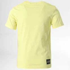 Remise 🎁 Tee 👕 Shirt Enfant Institutional 0297 Jaune de Calvin Klein ⭐ -Calvin Klein Soldes Magasin calvin klein 328564 IU0IU00298 ZIW 20220728T160917 04