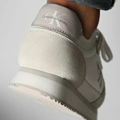 Sortie 😉 Baskets Runner Sock Lace Up 0553 Bright White de Calvin Klein 😀 -Calvin Klein Soldes Magasin calvin klein 328578 YM0YM00553 YAF 20220727T152954 04