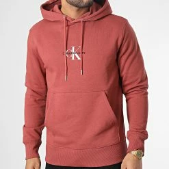 Les meilleures critiques de ⌛ Sweat Capuche Monologo 0836 Rouge Brique de Calvin Klein ✨