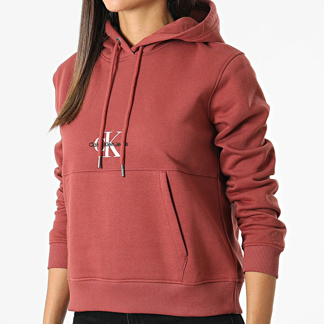 Top 10 ⌛ Sweat Capuche Femme Monologo 8983 Rouge Brique de Calvin Klein 🤩 3 Top 10 ⌛ Sweat Capuche Femme Monologo 8983 Rouge Brique de Calvin Klein 🤩 – Image 3