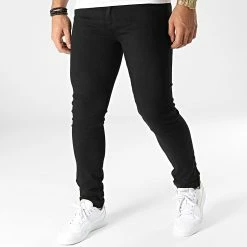 Bon marché 😉 Jean Skinny 1451 Noir de Calvin Klein ✔️