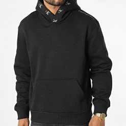 Promo 🤩 Sweat Capuche 1883 Noir de Calvin Klein 👏