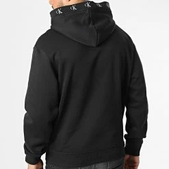 Promo 🤩 Sweat Capuche 1883 Noir de Calvin Klein 👏 -Calvin Klein Soldes Magasin calvin klein 329803 J30J321883 BEH 20220728T153254 04