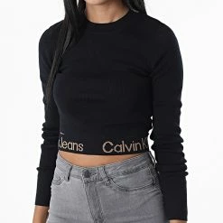 Grosses soldes 🌟 Sweat Crewneck Femme Waist Logo Intarsia 9787 Noir de Calvin Klein 😍 6 Grosses soldes 🌟 Sweat Crewneck Femme Waist Logo Intarsia 9787 Noir de Calvin Klein 😍 -Calvin Klein Soldes Magasin calvin klein 329875 J20J219787 BEH 20220803T155826 03