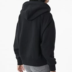 Remise 🛒 Sweat Capuche Femme Shrunken Institution 9910 Noir de Calvin Klein 💯 -Calvin Klein Soldes Magasin calvin klein 329888 J20J219910 BEH 20220803T160135 04