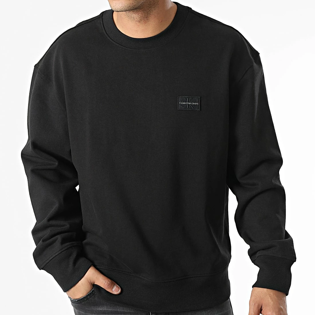 Nouveau ⭐ Sweat Crewneck 1544 Noir de Calvin Klein 👏 3 Nouveau ⭐ Sweat Crewneck 1544 Noir de Calvin Klein 👏 – Image 3